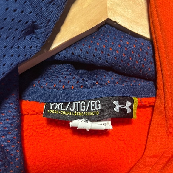 Under Armour Kids' Neon Orange Hoodie - Picture 2 of 2